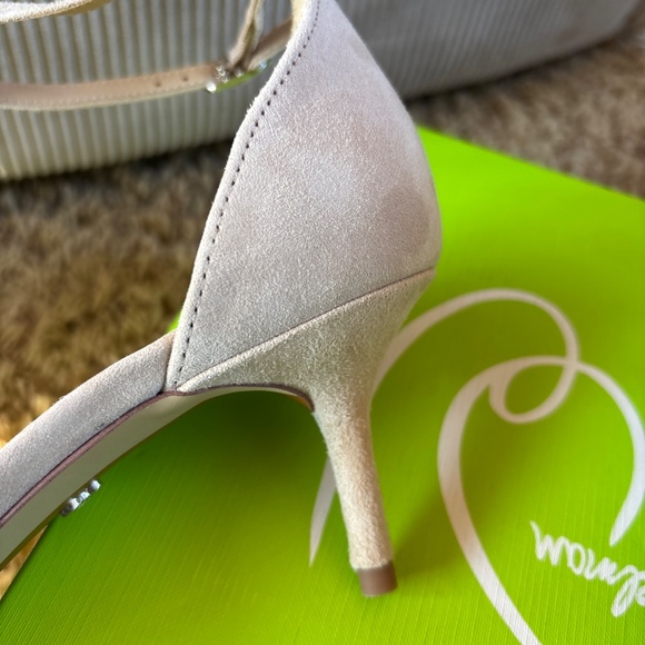 Sam Edelman Women's Peonie Kitten Heel Sandal Gold Tan Leather Size 8 - Picture 9 of 16